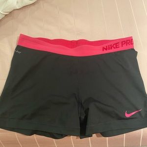 ✨Pink Nike Pro Dry Fit Shorts